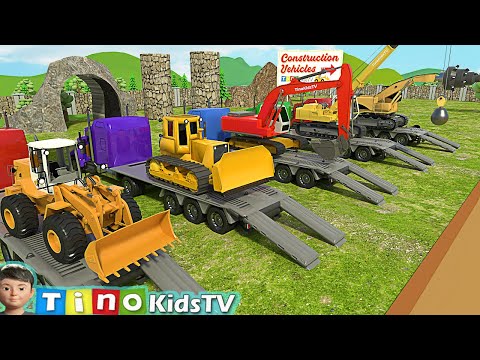 Construction Vehicles Show for Kids | Uses of Roadheader & Other Trucks for Children