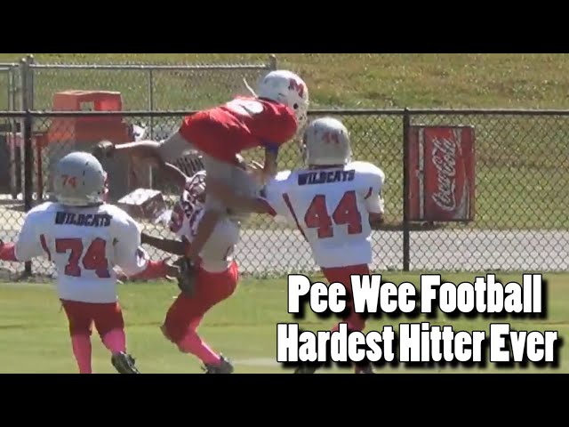 Pee Wee Football Hardest Hitter EVER!!!