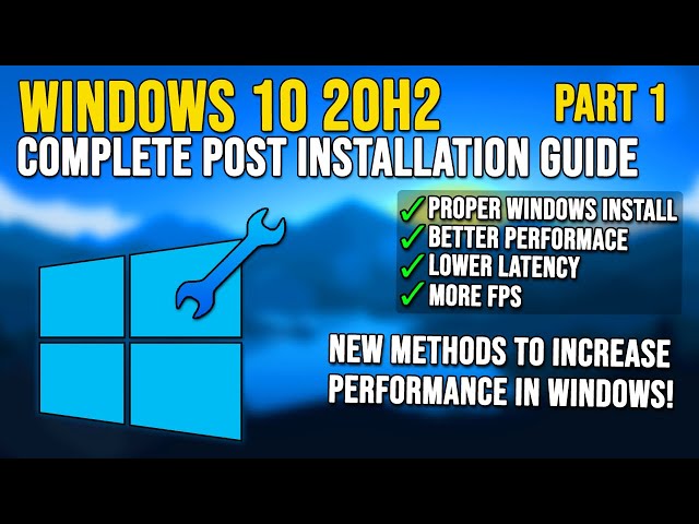 Windows 10 20H2 Post Installation Guide - Optimize Windows 10 for Gaming & Performance! (2021)