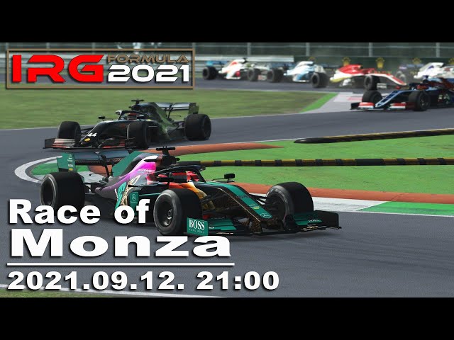 IRG Advance Formula 2021 - Round 12 - Race of Monza - rFactor 2 - Livestream