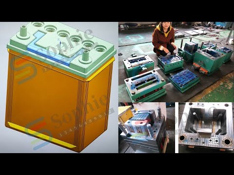 car auto battery box container case mould How is work plastic injection Battery Box Molds ?