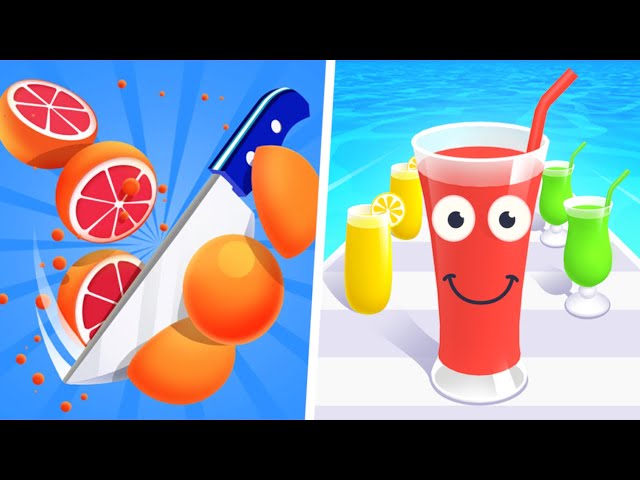 Slice It All Vs Juice Run All Levels New Max Level Android iOS Gameplay Walkthrough 🍌 🍉 🍇 🍓 🫐
