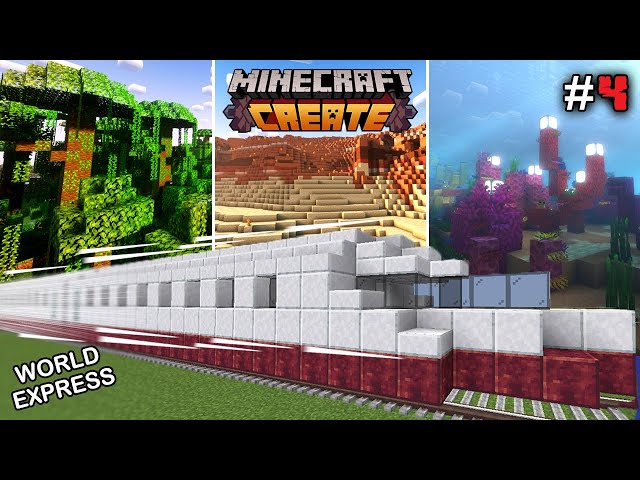 We Built an Epic Train Network in Minecraft Create Mod (HINDI) #4
