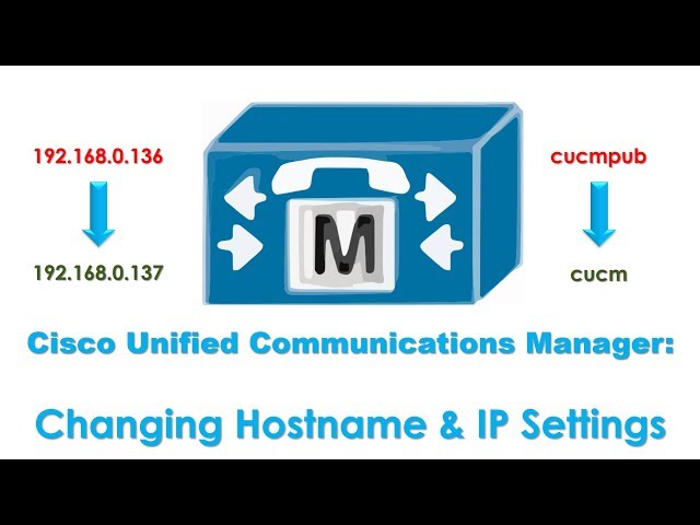 Cisco Unified Communicatıons Manager (CUCM): Changing Hostname & IP Settings