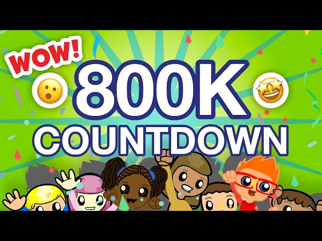 800,000 Subscriber Countdown!!! | Preschool Prep Company