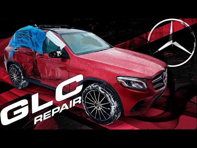 Mercedes GLC. The right side repair. Ремонт правой стороны.