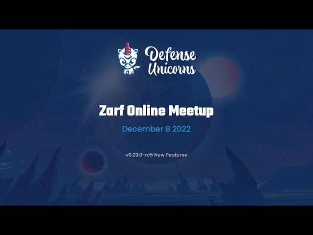 Zarf Online Meetup December 8, 2022
