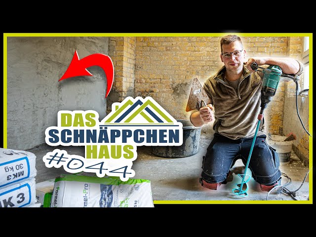WAND VERPUTZEN - Vom Grundputz zum Armierungsmörtel! | SCHNÄPPCHENHAUS #44 | Home Build Solution