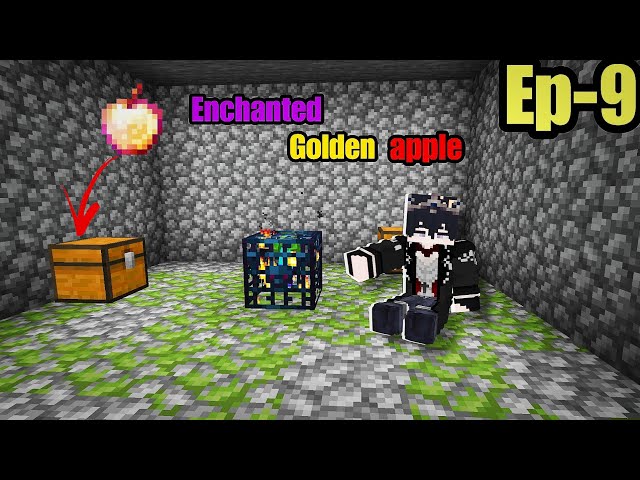 I Found ENCHANTED GOLDEN APPLE In Minecraft pe survival series Ep-9 in हिंदी #minecraftpe