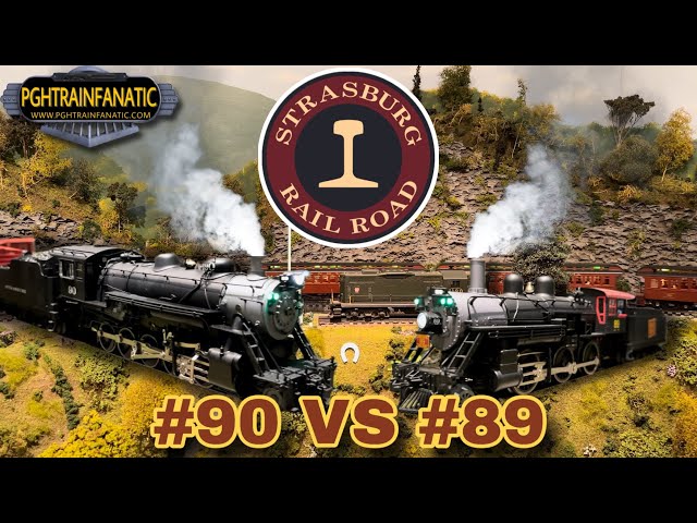 STRASBURG Railroad #90 & #89 Invade MY TRAIN LAYOUT!!!