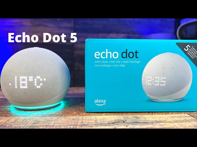 Der neue Amazon Echo dot 5 mit Alexa und neuem Display ! Beschreibung , Bedienung und Unboxing !