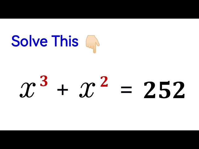 Equation Solving | A trick you should know!