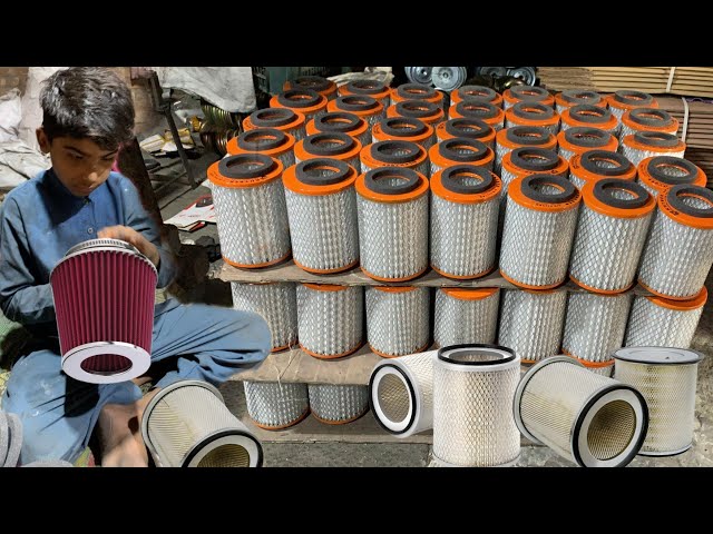 Amazing Manufacturing Process of Automobile Air Filters || How Automobile Air Filters are Made