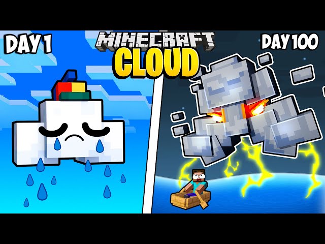I Survived 100 Days as a CLOUD in Minecraft