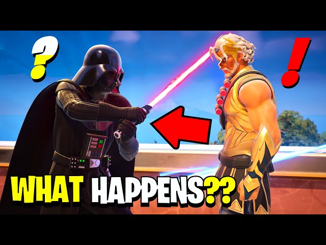 What Happens if Boss Darth Vader Meets Boss Zeus Fortnite!