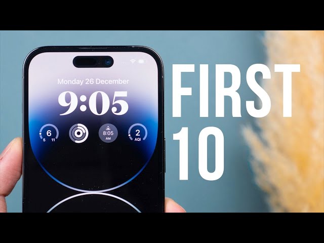 iPhone 14 Pro - First 10 Things To Do! (Tips & Tricks) 2023