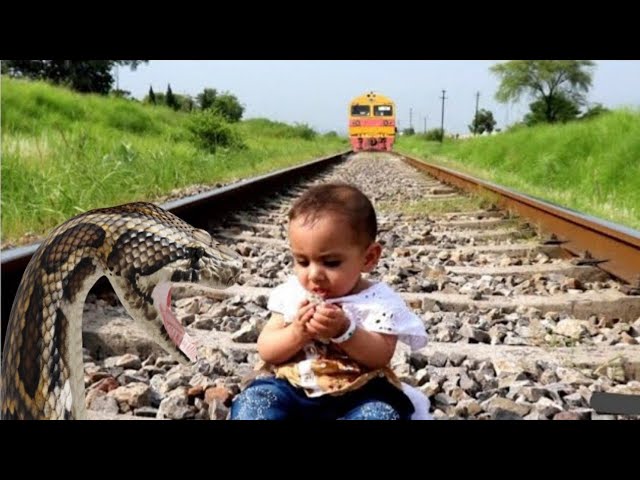 New Trend Invisible Vfx Train Anaconda & Baby Funny Magic Video | Kinemaster editing | Ayan mechanic