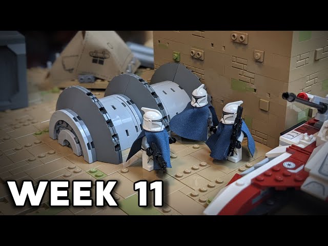 Building The Battle Of Jabiim In LEGO Week 11: Building A Large Power Generator!