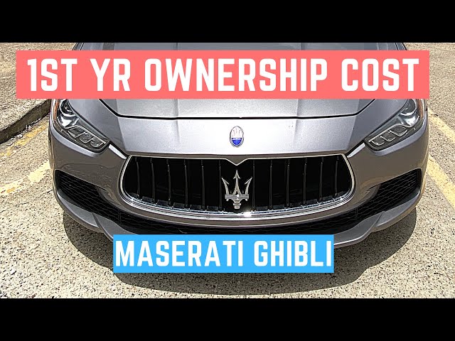 Monthly Payment on a Maserati? (1st Year Cost of Ownership)