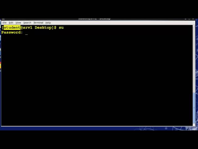 Intro to Linux Week 2: Working with the Shell Part ( The su command )