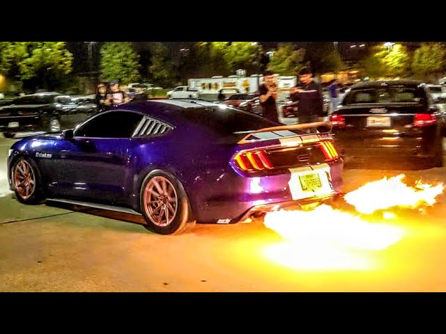 Fire Breathing Mustang TERRORIZES The JDM Car Meet!