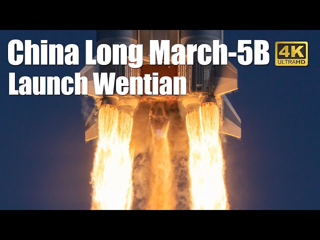 China Long March-5B Y3 launch Wentian lab module's  to China Space Station