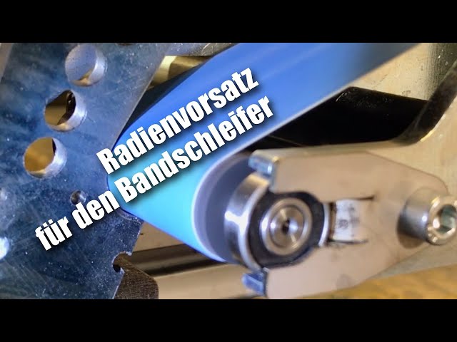 Radius attachment for belt grinder | Radii, rollers | Knife making episode 41