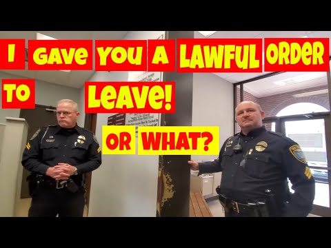 🔵I gave you a lawful order to leave. Or what?🔵1st amendment audit fail🔵🔴