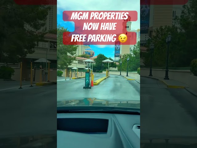 MGM properties now have FREE PARKING #mgmresorts #freeparking #vegas #lasvegasstrip