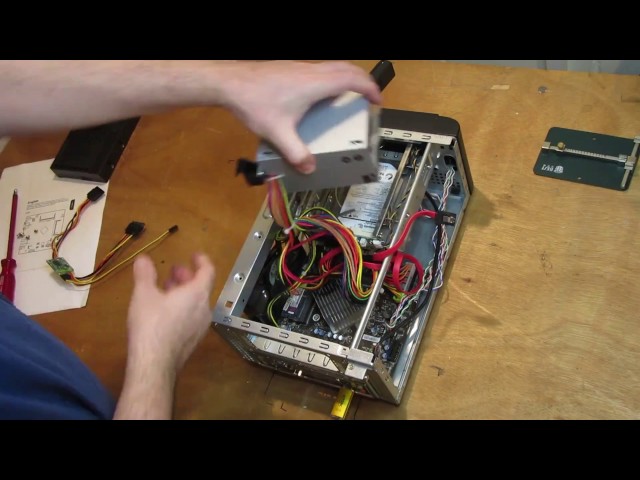 Internal SATA power relay installation in to data recovery server