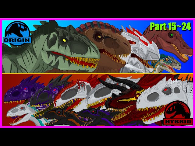 (Cartoon movie)Armored Dinosaurs Against Hybrid Dinosaurs' Invasion of Jurassic World(part15~24)