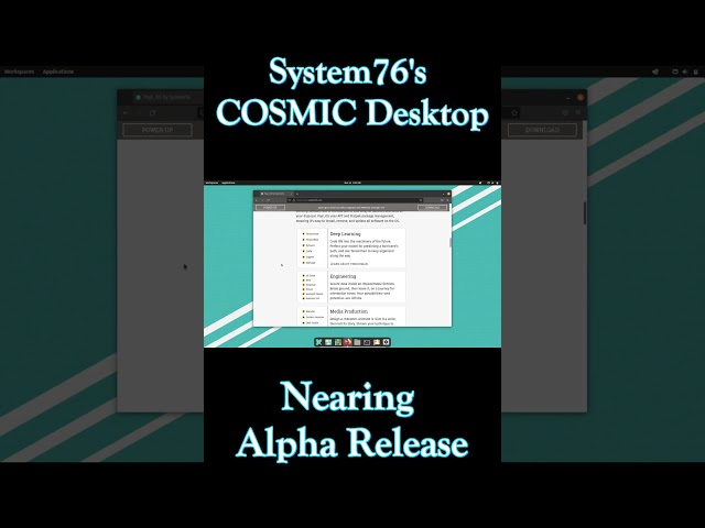 System76's COSMIC Desktop Nearing Alpha Release  #popos #cosmic