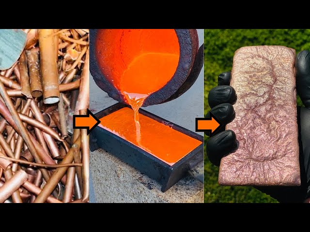 Melting Copper - Shed Build & Walkthrough - ASMR Metal Melting - Trash To Treasure - BigStackD