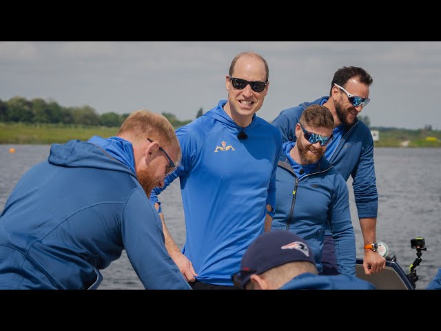 The Prince of Wales joins HMS Oardacious to go rowing for #MentalHealthAwarenessWeek