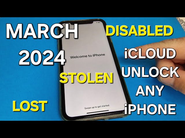 March 2024 iCloud Unlock Any iPhone iOS Lost/Stolen/Disabled✔️