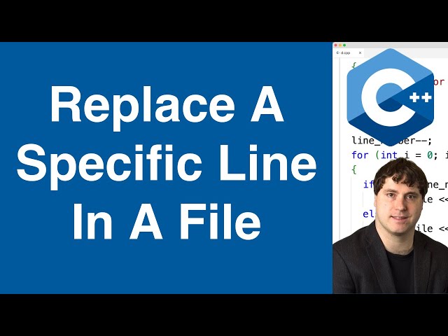 Replace A Specific Line In A File | C++ Example
