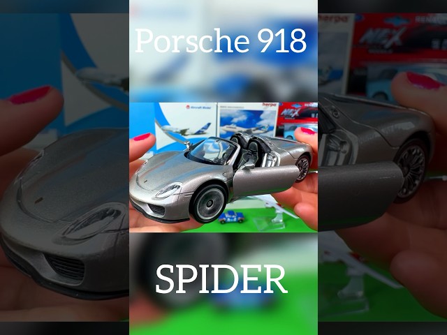 Unboxing miniature Porsche 918 SPIDER car model