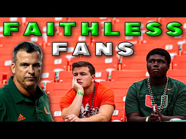 Miami Hurricane fans DO NOT believe COACH CRISTOBAL can get 10 WINS in 3rd YEAR!