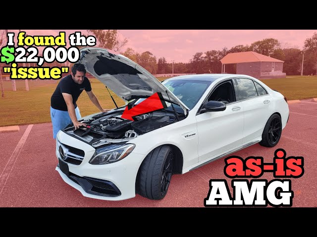 I Bought an "AS-IS" $90,000 Mercedes AMG at Auction and got 50% OFF (Twin Turbo C63s)