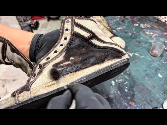 Hogan Rebel Suede Sneakers Restoration