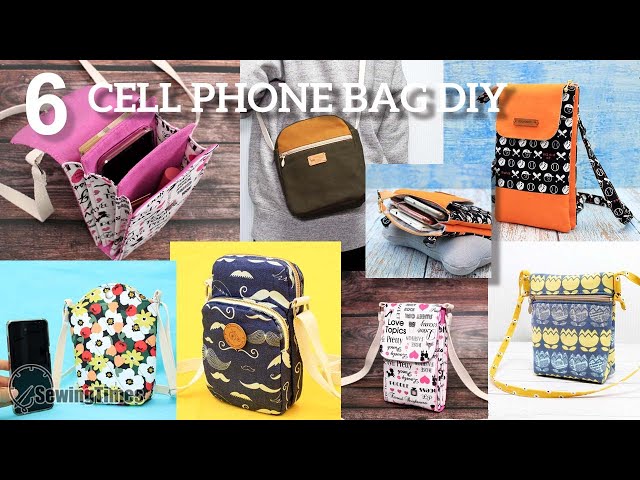 6 Best Cell Phone Bag Sewing Ideas | Mobile Pouch Crossbody Bag [sewingtimes]