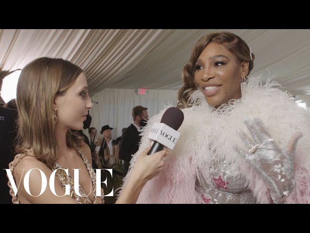Serena Williams On Her Star-Studded Gucci Bodysuit | Met Gala 2021 With Emma Chamberlain | Vogue