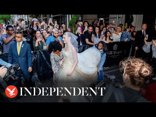 Watch again: Celebrities leave the Carlyle Hotel to attend Met Gala