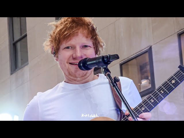 Ed Sheeran - Citi Concert Series Soundcheck, Today Show NBC, New York 6 June 2023