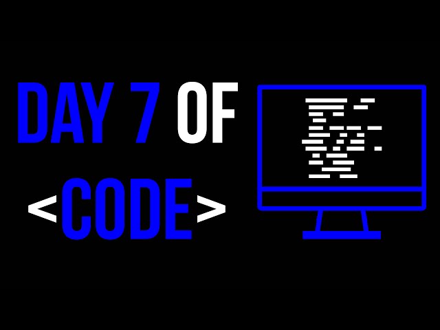 Day 7 of Code: Arrays!