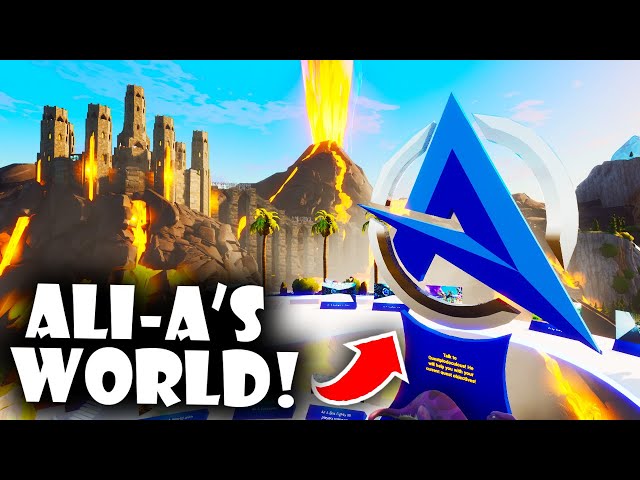 Ali-A Asked Us to Build Him a Massive World in Fortnite!