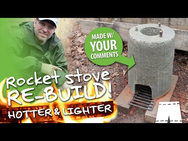 How To Make A Concrete And Perlite Rocket Stove