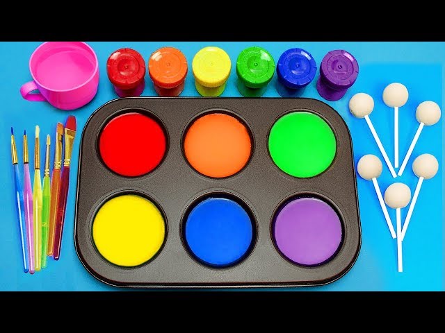 How To Make Frozen Paint with Colors Tube videos