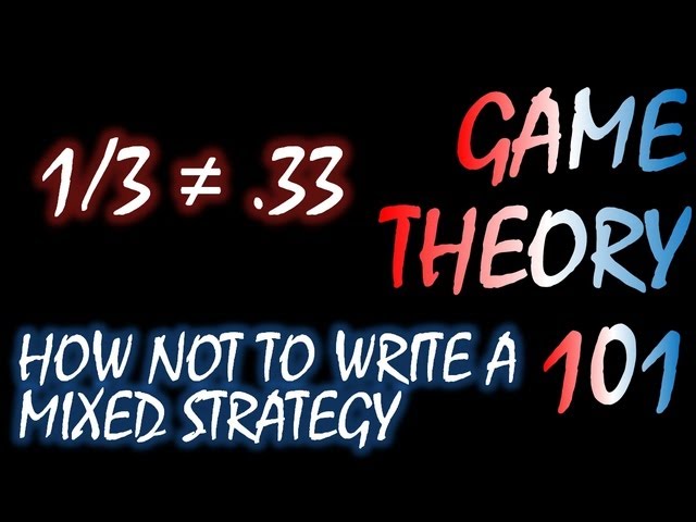 Game Theory 101 (#9): How NOT to Write a Mixed Strategy Nash Equilibrium