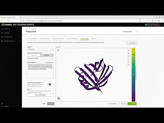 Custom Drug Discovery Workflows | Tutorial on NVIDIA BioNeMo Service